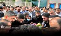تشییع پیکر مدافع سلامت در اهواز؛ وداع با نیروی خدوم بیمارستان